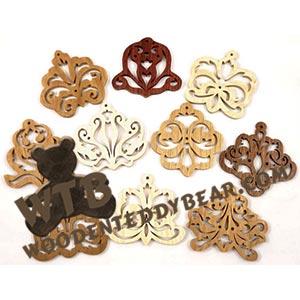 Regal Damask Ornaments fretwork scroll saw pattern | The Wooden Teddy Bear