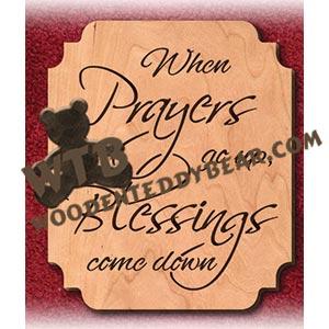 Prayers Go Up fretwork scroll saw pattern | The Wooden Teddy Bear