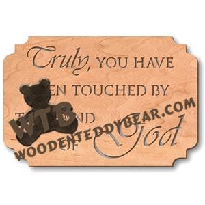 Touched by the Hand of God fretwork scroll saw pattern | The Wooden Teddy Bear