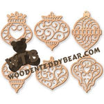 Filigree Classic Christmas Ornaments fretwork scroll saw pattern | The Wooden Teddy Bear