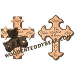 Faith Hope Love Layered Cross fretwork scroll saw pattern | The Wooden Teddy Bear