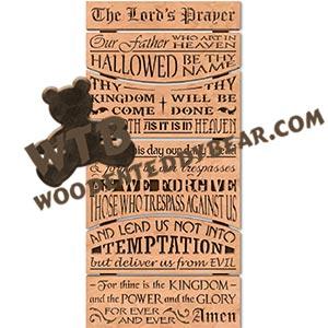 The Lord's Prayer fretwork scroll saw pattern | The Wooden Teddy Bear