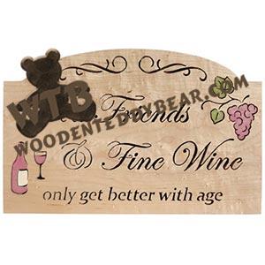Better with Age Wine Plaque fretwork scroll saw pattern | The Wooden Teddy Bear