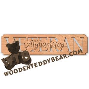 Veteran Afghanistan fretwork scroll saw pattern | The Wooden Teddy Bear