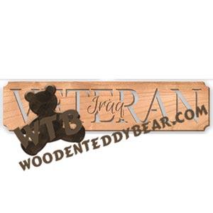 Veteran Iraq fretwork scroll saw pattern | The Wooden Teddy Bear