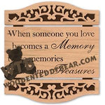 Treasured Memories Sectional Plaque fretwork scroll saw pattern | The Wooden Teddy Bear