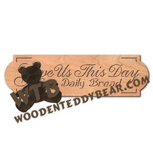 Give Us This Day fretwork scroll saw pattern | The Wooden Teddy Bear