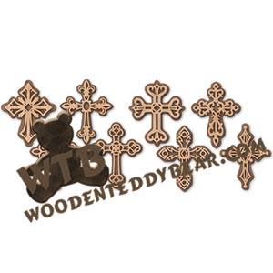 Gothic Cross Ornaments fretwork scroll saw pattern | The Wooden Teddy Bear