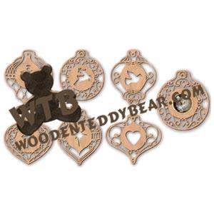 Large Filigree Ornament Frames fretwork scroll saw pattern | The Wooden Teddy Bear