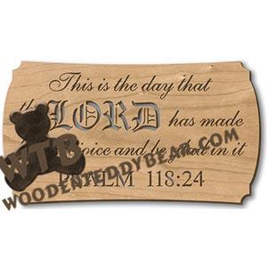 The Day the Lord Has Made fretwork scroll saw pattern | The Wooden Teddy Bear