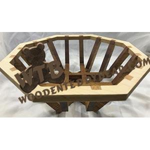 Classic Collection Strata Basket fretwork scroll saw pattern | The Wooden Teddy Bear