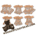 Filigree Christmas Spirit Bell Ornaments |  Fretwork Scroll Saw Pattern | Wooden Teddy Bear