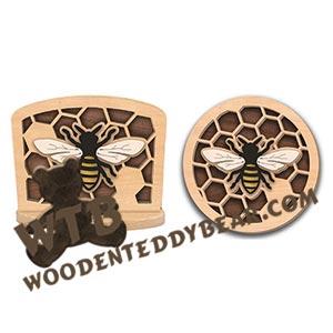 Bee Napkin Holder | Fretwork Scroll Saw Pattern | Wooden Teddy Bear