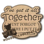 I've Got It All Together | Fretwork Scroll Saw Pattern | Wooden Teddy Bear