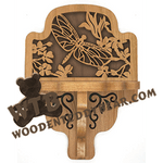 Dragonfly Curio Shelf | Fretwork Scroll Saw Pattern | Wooden Teddy Bear