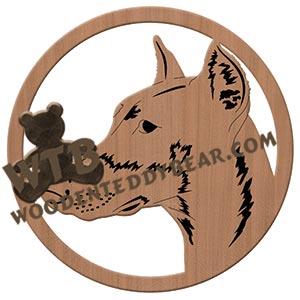 Doberman fretwork scroll saw pattern | The Wooden Teddy Bear