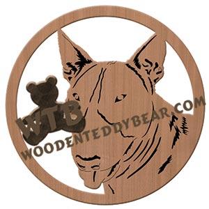 Bull Terrier fretwork scroll saw pattern | The Wooden Teddy Bear