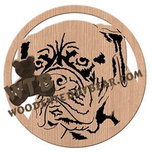 French Mastiff fretwork scroll saw pattern | The Wooden Teddy Bear