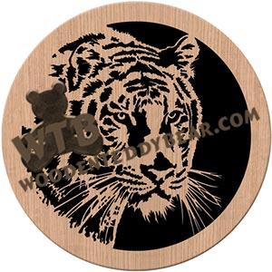 Tiger fretwork scroll saw pattern | The Wooden Teddy Bear