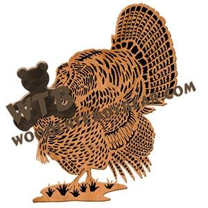 Turkey fretwork scroll saw pattern | The Wooden Teddy Bear