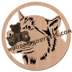 Alaskan Malamute fretwork scroll saw pattern | The Wooden Teddy Bear