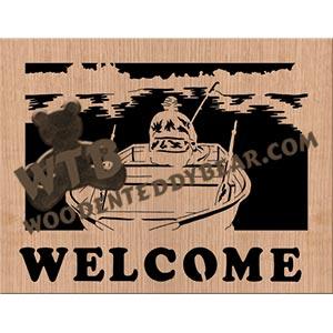 Welcome Plaque Retired fretwork scroll saw pattern | The Wooden Teddy Bear