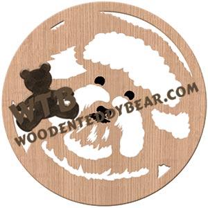 Bichon Frise fretwork scroll saw pattern | The Wooden Teddy Bear