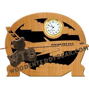 Boeing 737 fretwork scroll saw pattern | The Wooden Teddy Bear