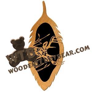 Feather Whitetail Buck fretwork scroll saw pattern | The Wooden Teddy Bear