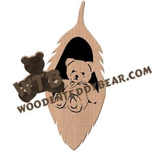 Feather Teddy Bear fretwork scroll saw pattern | The Wooden Teddy Bear