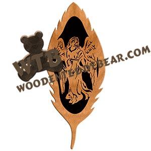 Feather Angel fretwork scroll saw pattern | The Wooden Teddy Bear