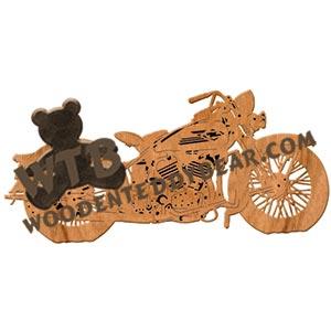 1934 Harley VLD fretwork scroll saw pattern | The Wooden Teddy Bear