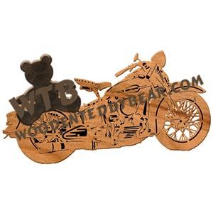 1946 Harley EL fretwork scroll saw pattern | The Wooden Teddy Bear