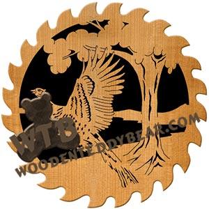 Circular Saw Pheasant fretwork scroll saw pattern | The Wooden Teddy Bear