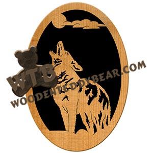 Howling Wolf Head fretwork scroll saw pattern | The Wooden Teddy Bear