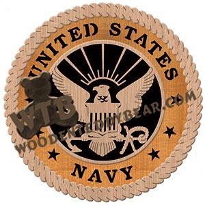 Navy Logo fretwork scroll saw pattern | The Wooden Teddy Bear