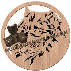 Keeshond fretwork scroll saw pattern | The Wooden Teddy Bear