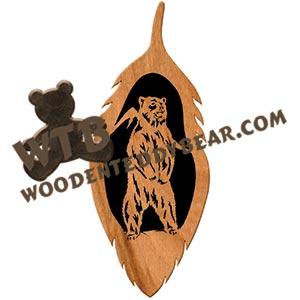 Feather Bear fretwork scroll saw pattern | The Wooden Teddy Bear