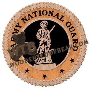 Army National Guard Logo fretwork scroll saw pattern | The Wooden Teddy Bear