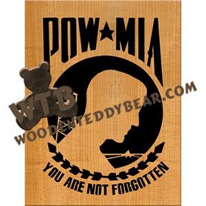 POW-MIA fretwork scroll saw pattern | The Wooden Teddy Bear