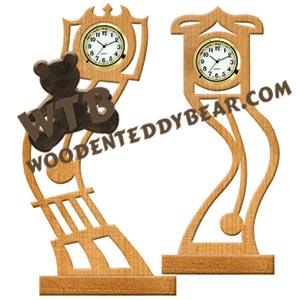 Crazy Clocks fretwork scroll saw pattern | The Wooden Teddy Bear