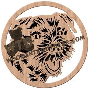 Border Terrier fretwork scroll saw pattern | The Wooden Teddy Bear