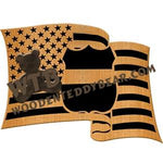 Officer Down fretwork scroll saw pattern | The Wooden Teddy Bear