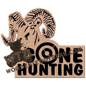 Gone Hunting Ram fretwork scroll saw pattern | The Wooden Teddy Bear