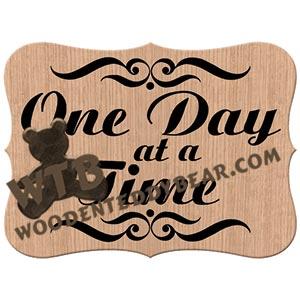 One Day at a Time fretwork scroll saw pattern | The Wooden Teddy Bear