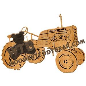 1938 Allis Chalmers B fretwork scroll saw pattern | The Wooden Teddy Bear