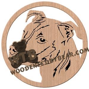 Pit Bull fretwork scroll saw pattern | The Wooden Teddy Bear