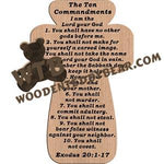 Cross Ten Commandments fretwork scroll saw pattern | The Wooden Teddy Bear