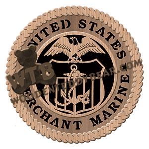 Merchant Marine Logo fretwork scroll saw pattern | The Wooden Teddy Bear