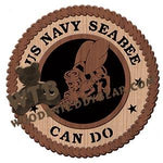 US Navy Seabee Logo fretwork scroll saw pattern | The Wooden Teddy Bear